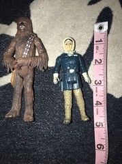 Star Wars 1980 Han Solo Hoth +Chewbacca Cloud City Capture Figure Hasbro 2001