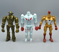 Real Steel Action Figure Lot of 3 Jakks Pacific 2011 Midas Ambush Six Shooter