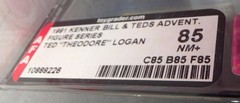 Ted “Theodore” Logan Bill & Ted’s Excellent Adventure Kenner 1991 AFA 85 Graded