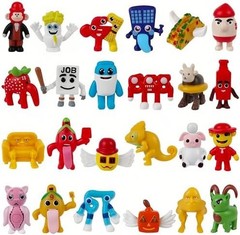 24PCS Italian Brainrot Steal a Brainrot 67 Toys, 1.8″ Brain Rot Action Figure, V