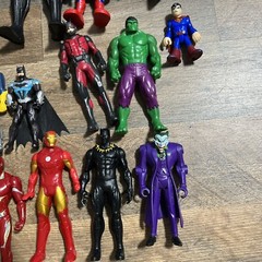 Lot Of 18 Mix Super Hero Characters Figures Action Figures Toys Variety
