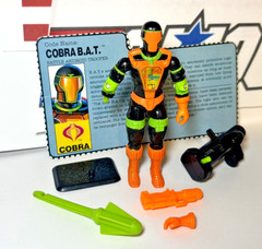 GI Joe Cobra BAT BATS v2 1991 *100% COMPLETE w/File Card, Near Mint!* Vintage