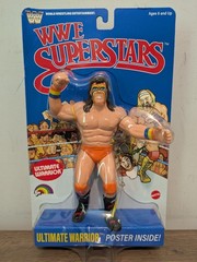 WWE LJN MATTEL SUPERSTARS ULTIMATE WARRIOR 8″ ACTION FIGURE BLUE CARD SHIPS NOW