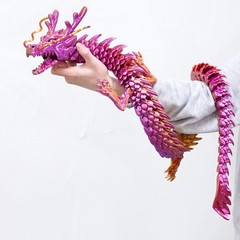 47.5inch 3D Printed dragon Model,Articulated Animals figure,Toys Home Decor