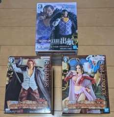 ONE PIECE FIGURE SET of 3 Hancock, Shanks, Crocodile