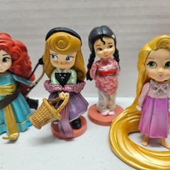 Disney ANIMATORS COLLECTION PVC Mini Figure Lot of 9 – Princess Toddler Cake Top