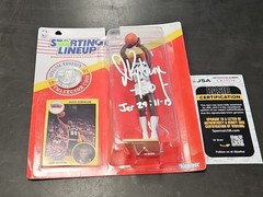 1991 David Robinson SIGNED NBA Starting Lineup San Antonio Spurs w/Card JSA COA