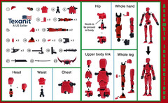 Action Figure Set, Model 13 Action Figure Multi-Jointed Movable,Gift Box Packagi