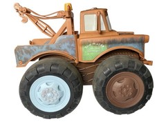 2014 Jakks Tow Mater Talking Toy Disney Cars Push and Pull Truck w/ Chain WORKS