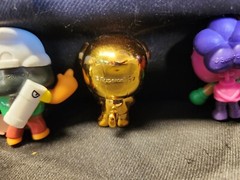 LOT OF 5-Line Friends Brawl Stars Mini Fig- CHASE GOLD LEON/Bo/Amber/Rosa/Jessie