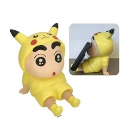 Crayon Shin-Chan Phone Holder Anime Figure Kawaii Desktop Decoration 11cm Toy