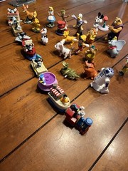 McDonald’s Toy Lot, Disney,Misc, 4 Resin Figures, 8 Piece 50th Anniv. Railway