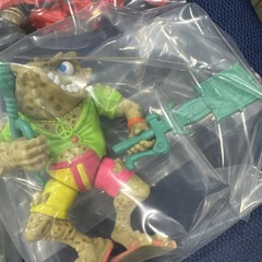 Vtg Teenage Mutant Ninja Turtles Figures TMNT Lot X8 80s 90s Almost Complete
