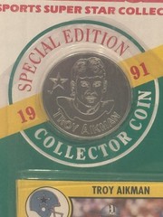 Troy Aikman Starting Lineup 1991 Dallas Cowboys SpecialEdition Collector AFA 80+