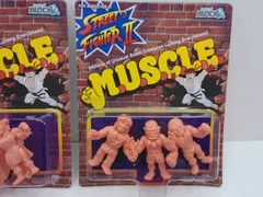 SUPER7 M.U.S.C.L.E. MUSCLES STREET FIGHTER II SET OF 4 PACKS NERD BLOCK VERSION