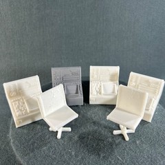 Sci Fi Control Room Computer Desk Chair Action Figure Accessory Lot