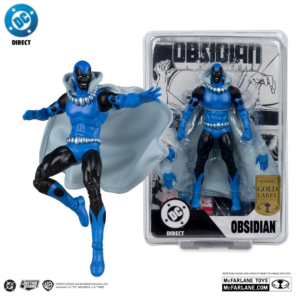Mcfarlane DC Multiverse Obsidian (Infinity Inc #16) with Lithograph Gold Label