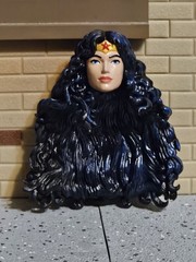 Custom Head For Mcfarlane Dc Classic Wonder Woman & Collector Edition