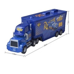 Set of 2 Disney Pixar Cars No.51 Fabulous Lighting McQueen Hauler Truck Toy Gift
