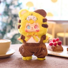 9″ Large Blind Box Plush Doll Keychain US STOCK Animal Figure Overalls Toy Gift