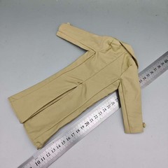 1/6 Khaki Coat Male Trench Windbreaker clothes model for 12in Thin Action Figure