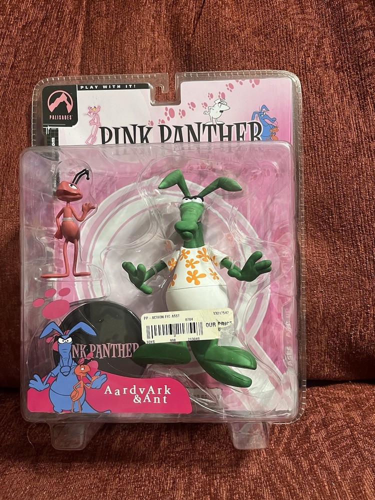 NIP 2004 Aardvark & Ant Action Figure Palisades PINK PANTHER