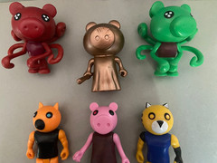 Roblox Piggy Figures Lot Of 6 Series 1 /Phat Mojo/Billy/Fox/Gold/Parasee +
