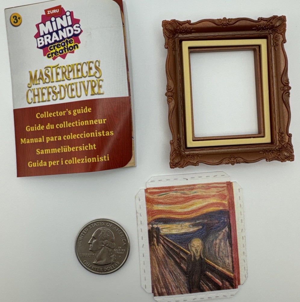 🖼️ NEW! Zuru Mini Brands Create MASTERPIECES- *Ultra Rare* Munch THE SCREAM