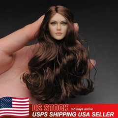 USA 1/6 Beauty Girl Head Sculpt Carved For 12″ Female PH TBL Action Figure Body