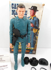 Marx Captain Maddox Fort Apache Fighters FAF Action Figure in Box 1960’s Toy