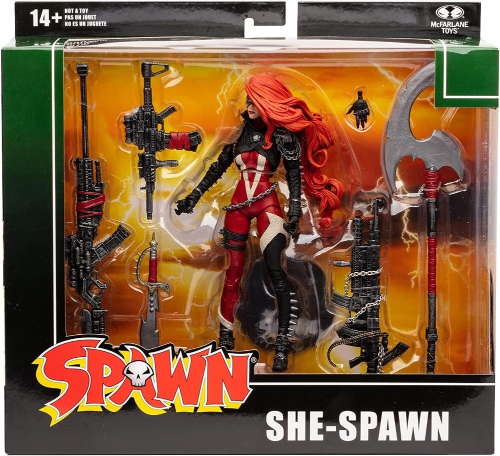 McFarlane Toys Spawn She Spawn 7″ Action Figure Deluxe Box Set with Eight Access