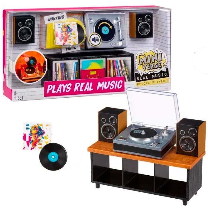 MGA’s Miniverse REAL MUSIC Mini Record Player Collectible Playable w/ BEETHOVEN