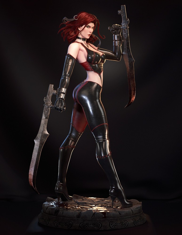 Blood Rayne/3d Figure 25cm Professional Hand Painted