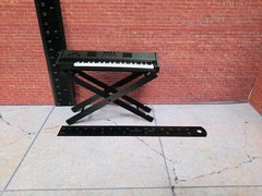 Keyboard with Stand Model Prop 1/10 scale Action Figure Dollhouse Accessory
