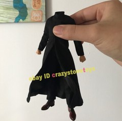 The Matrix Neo 1/12 Clothes Outfit Trench Coat Fit MEZ Action Figure Accessory