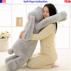 Giant Bunny Plush Toy Long Stuffed Rabbit Pillow Kids Gift
