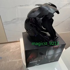 Iron Man Full Mask Black 1:1 MK5 Jarvis Deformable Voice Control Wearable Helmet