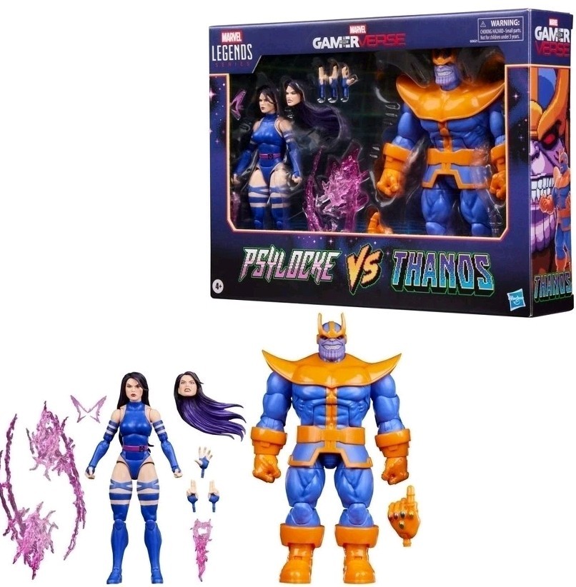 Hasbro Marvel Legends Series Gamerverse Psylocke vs Thanos Exclusive*IN HAND*2pk