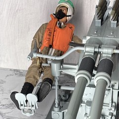 Custom WWII US Navy BOFORS 40MM A/A Gun; US Navy 1/6 +2 custom figs/oufit