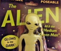 ALIEN Bendable / Posable – Glow-in-the-Dark – Action Figure – 6.5″ – Ages: 3+!!