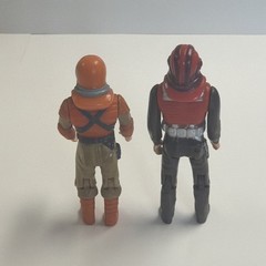 Kenner M.A.S.K. Bruce Sato/Matt Trakker Rhino Action Figures W/ short masks.