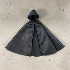 KC-HC-RG-BK: 1/12 Black Wired Hooded Cape for 6″ Action Figures