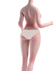 Makeup 1/6 Flexible Pale Skin Large Breast Female Figure Body Female Model Toy