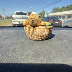 Vintage 1994 Puppy in My Pocket French Briard Puppy Dog In Bed Collectible M.E.G