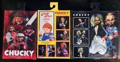 SET OF 3 CHUCKY CHILDS PLAY ULTIMATE HOLIDAY/GOOD GUYS/BRIDE OF 2 PACK NECA MISB