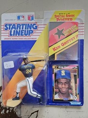 Lot of 9 Starting Lineup Baseball Collectibles with Cards
