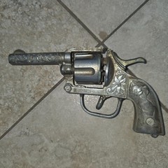Lot Of 5 – 1950’s Kids Metal Toy Cap Gun Pistols – Vintage
