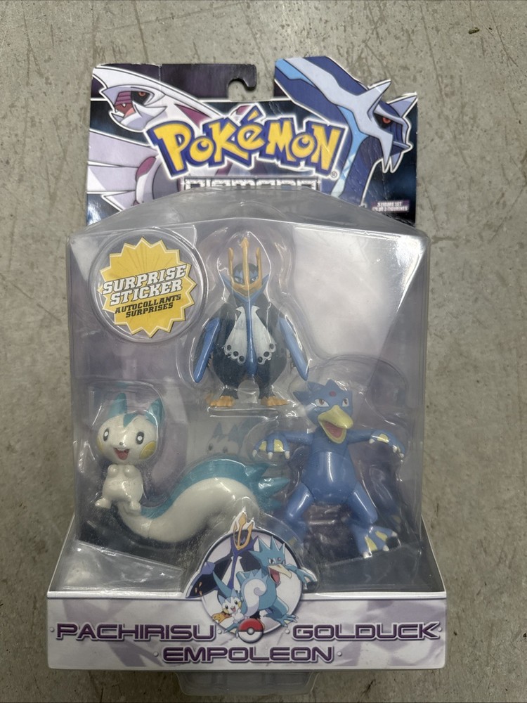 Jakks Pacific 2007 Pokemon Diamond & Pearl Pachirisu Golduck Empoleon #59713