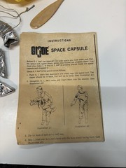 Vintage GI Joe Official Space Capsule & Astronaut Space Suit & Box 1966 Hasbro
