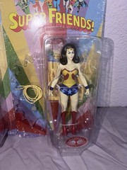 🔥New Red Platinum Super Friends Wonder Woman🔥 In Hand!! And Riddler Lot Of 2